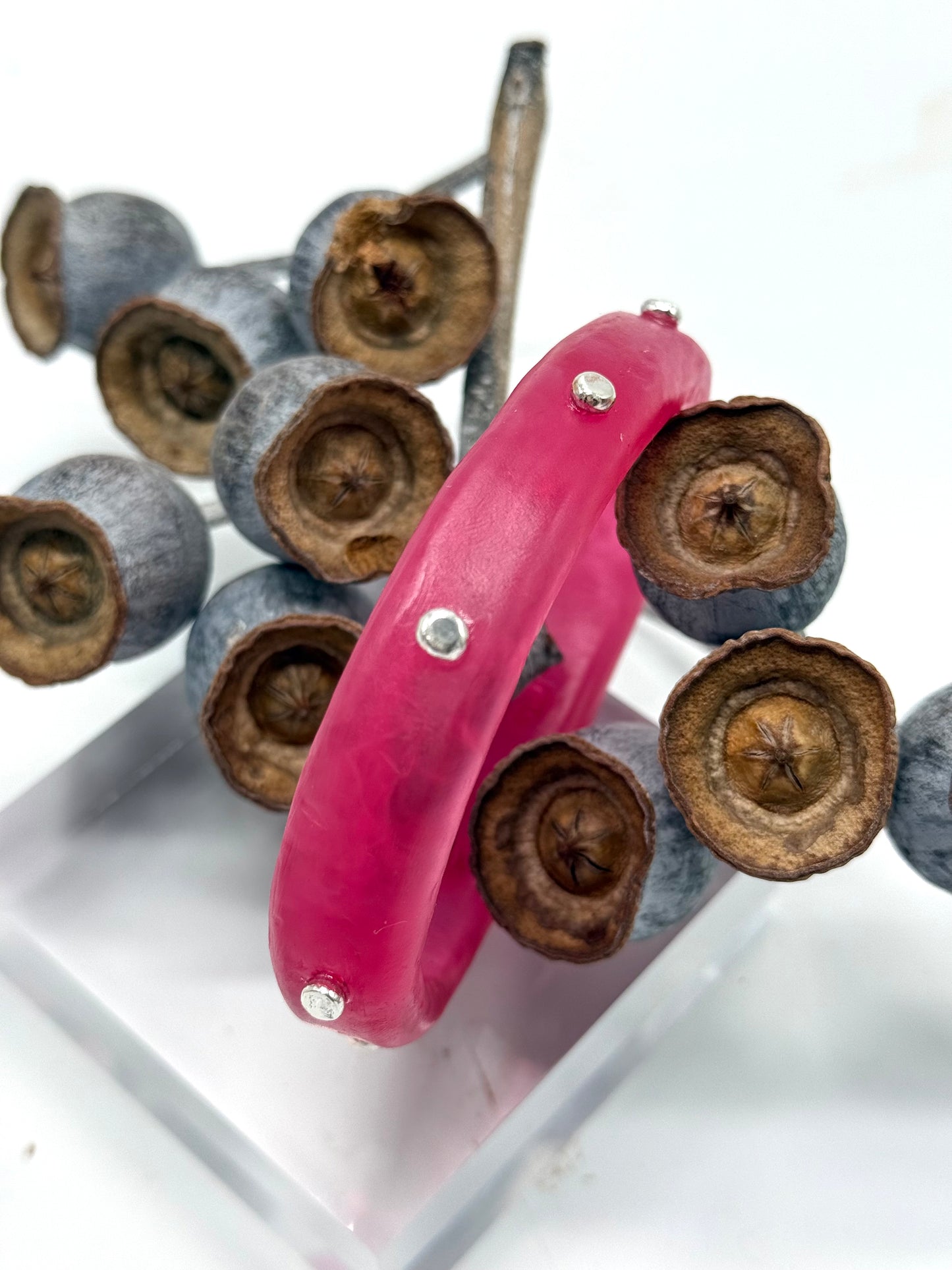 Strawberry Red KWD Classic Resin Bangle - XL