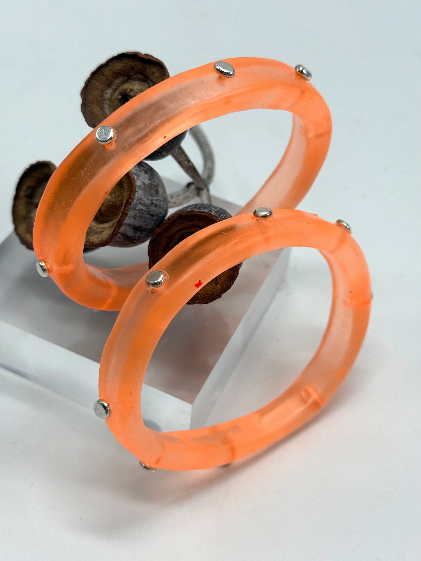 Orange KWD Classic Resin Bangle - XL