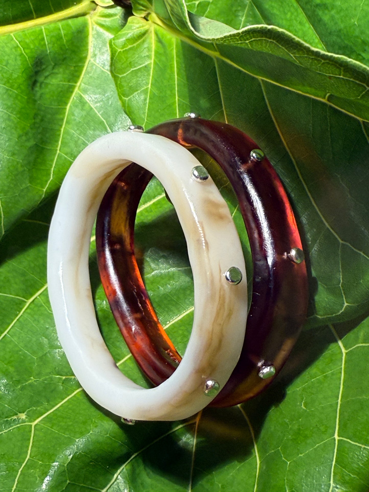 Tortoise Shell resin KWD Classic Resin Bangle - XL