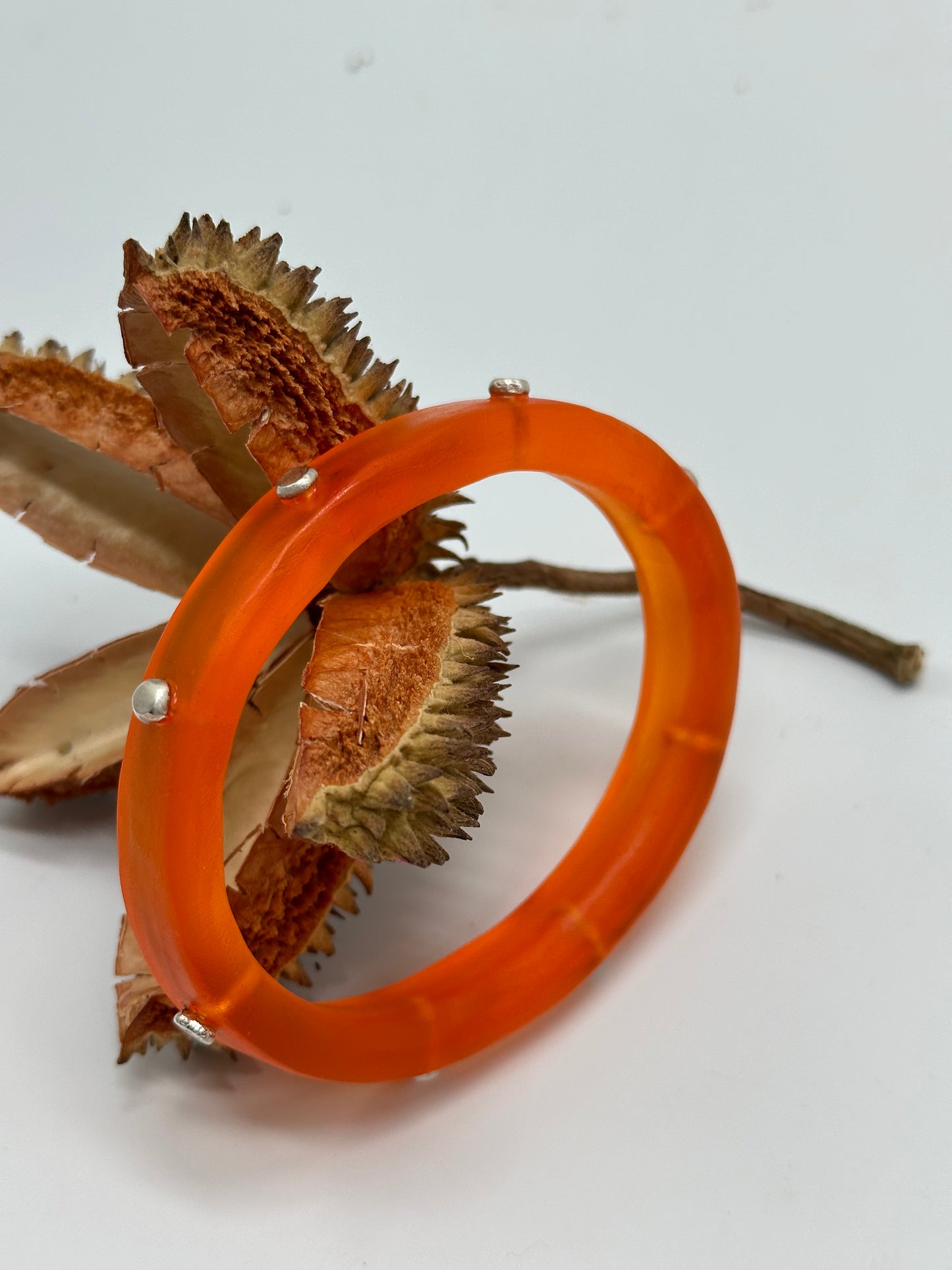 Orange KWD Classic Resin Bangle - XL