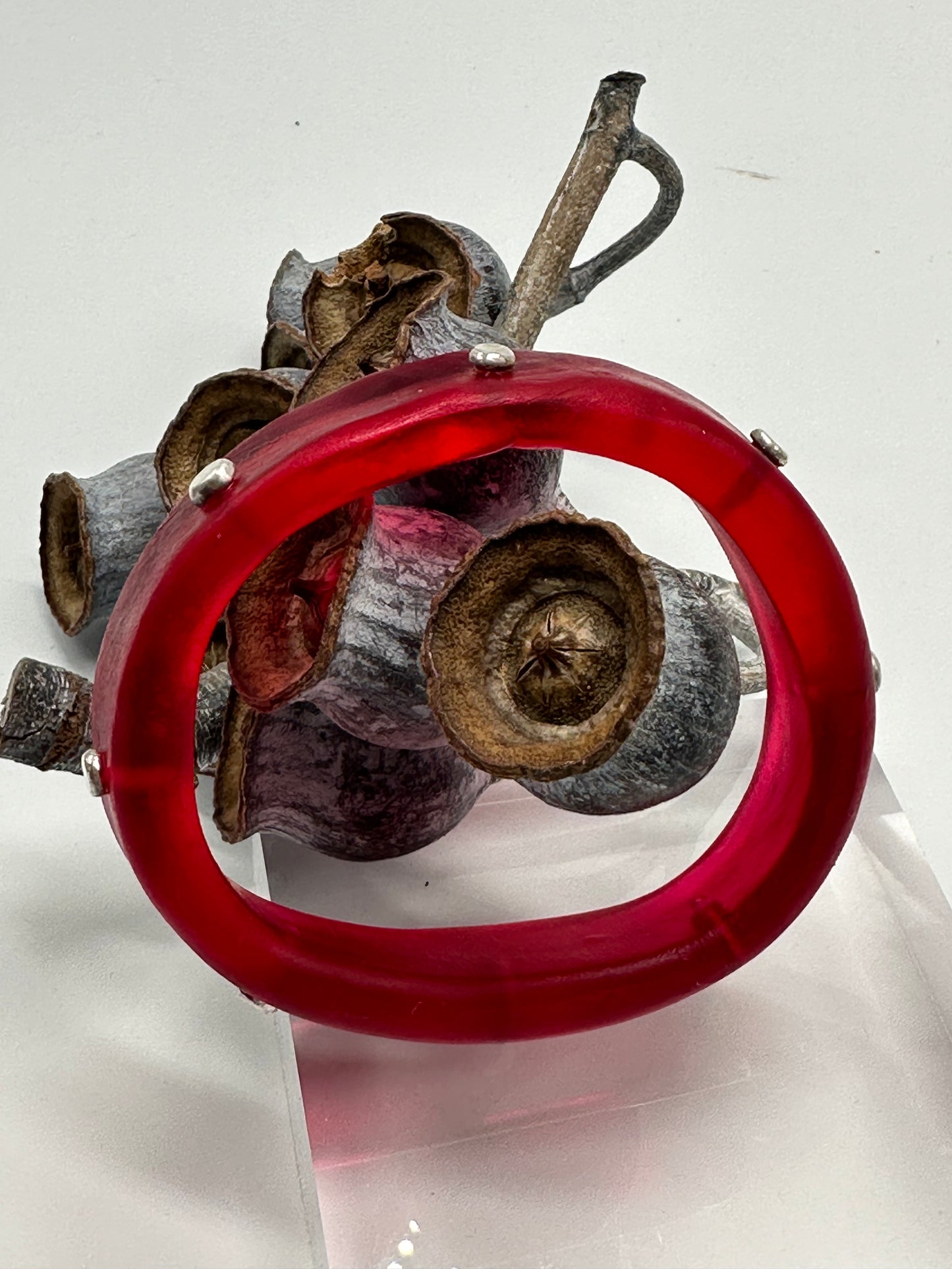 Red KWD Classic Resin Bangle - XS