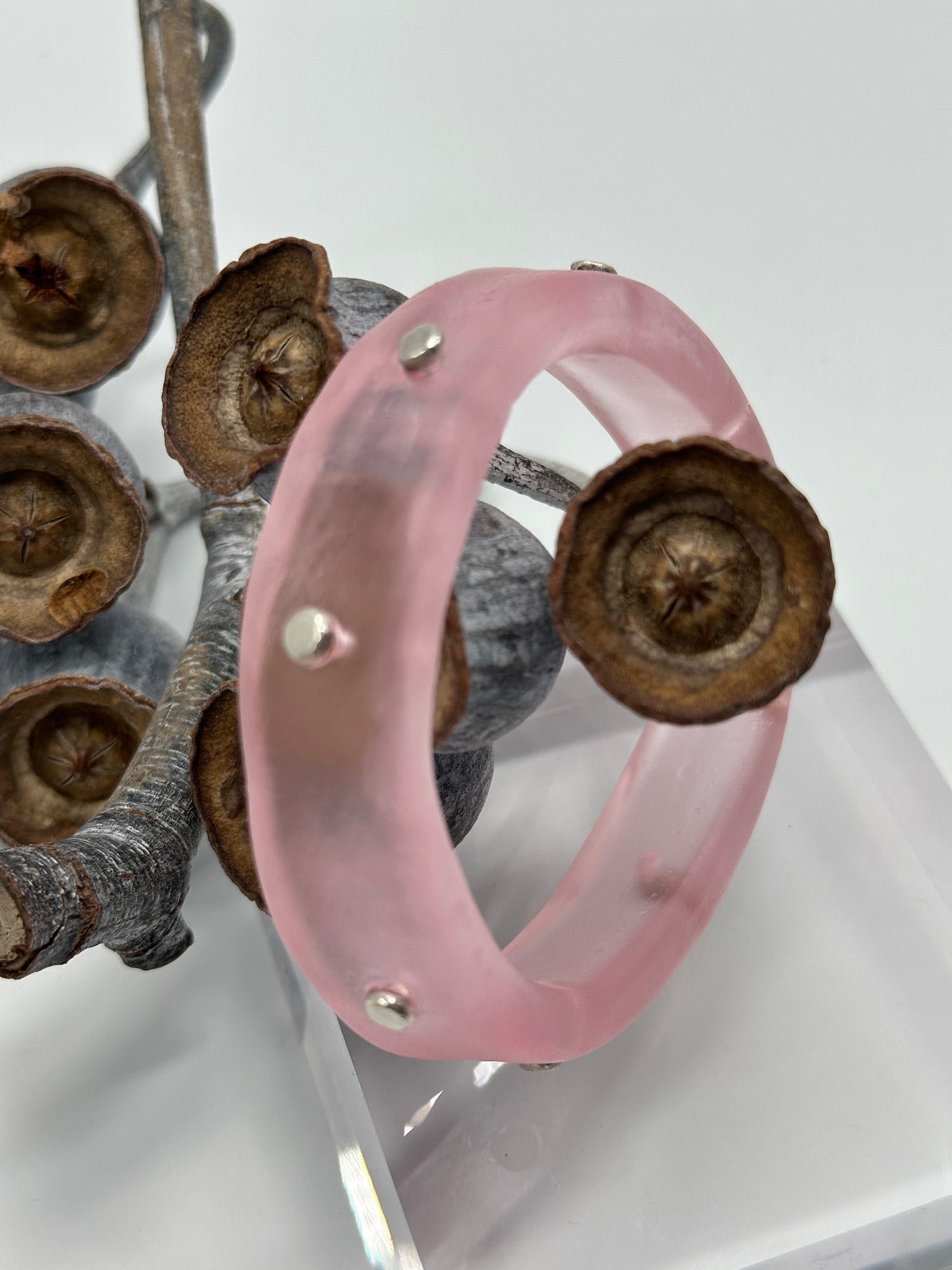 Pale Pink KWD Classic Resin Bangle - XS