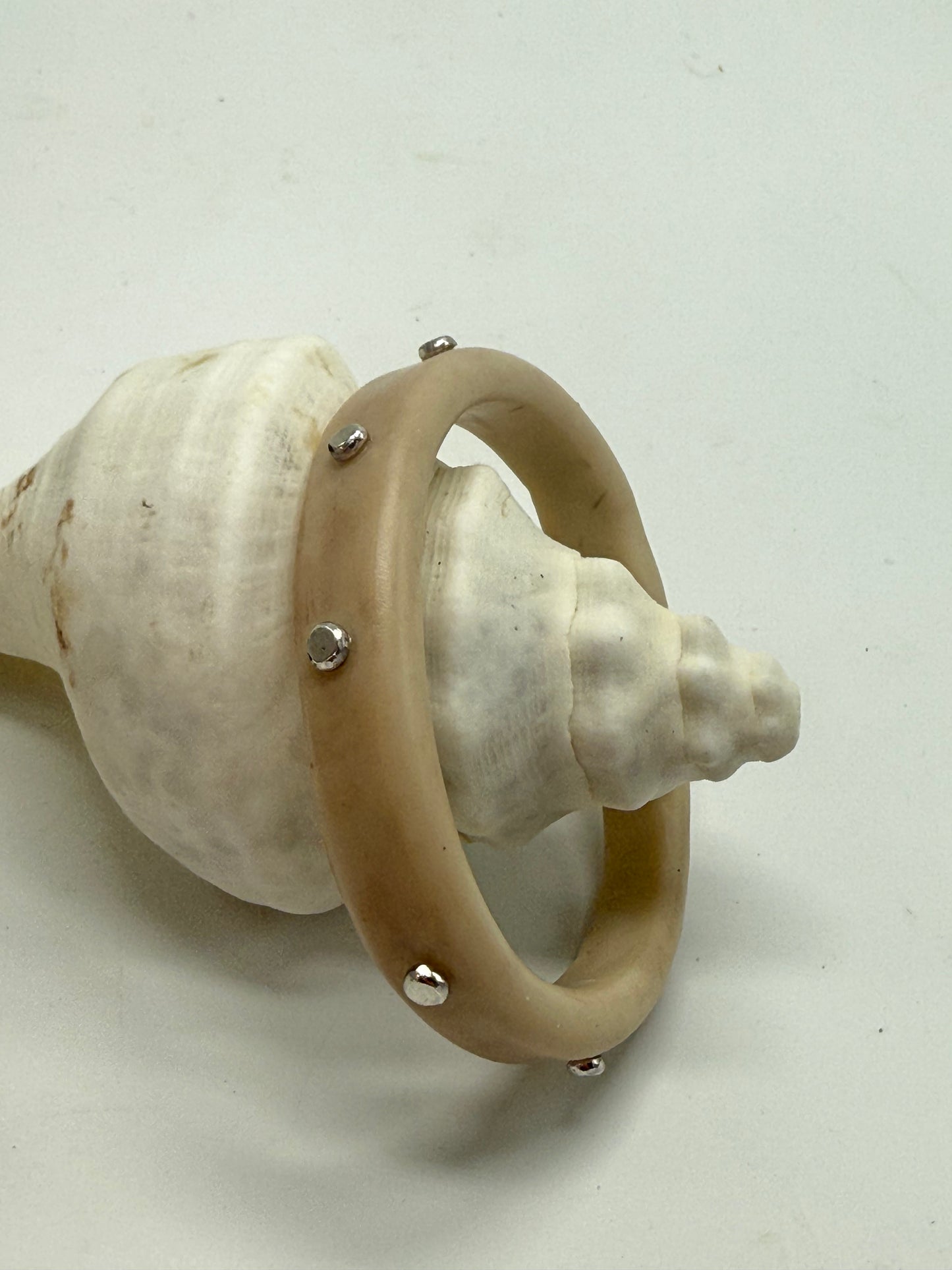 Sandy Beach coloured KWD Classic & silver Bangle