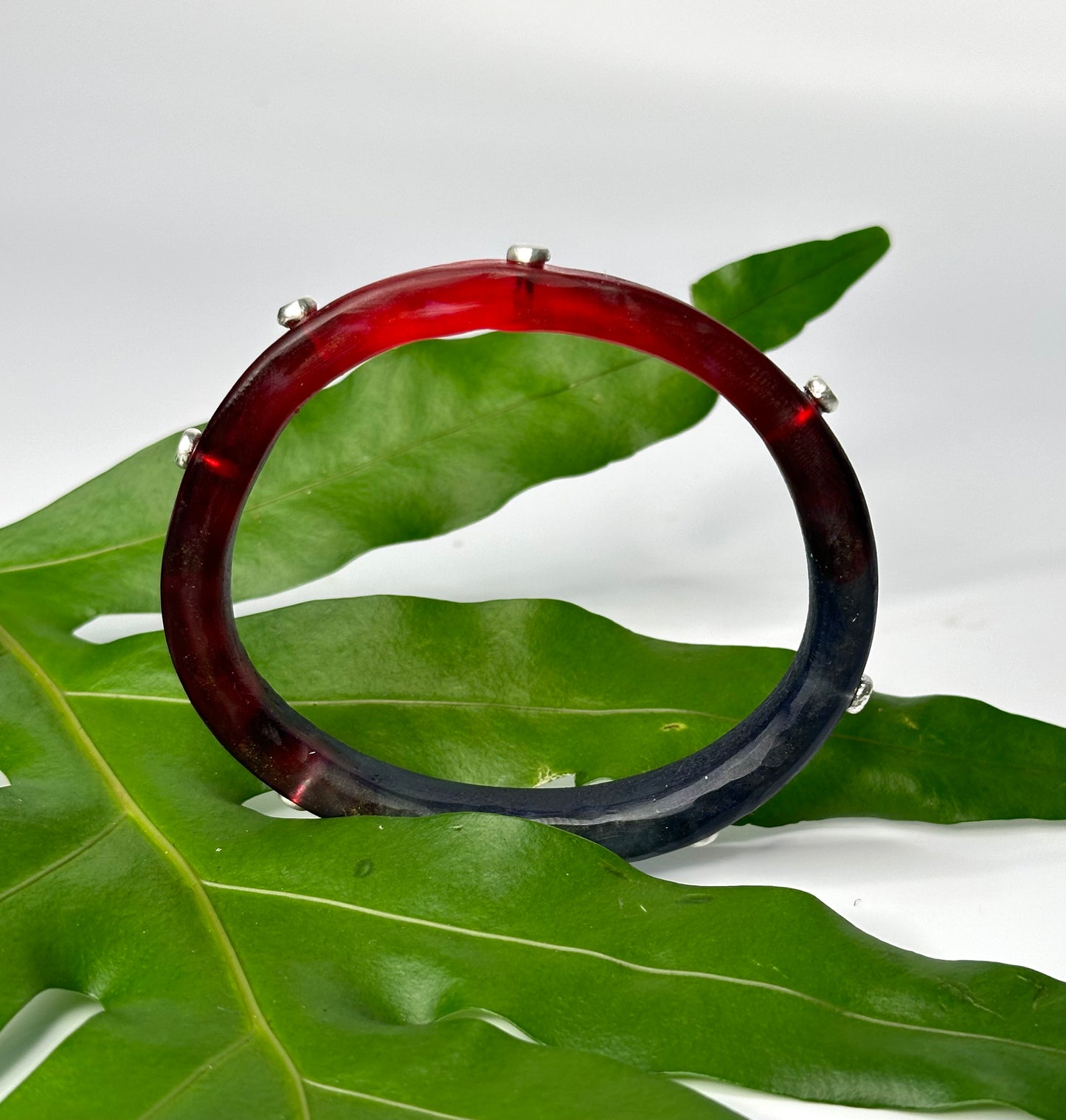 Navy blue/red KWD Classic Resin Bangle