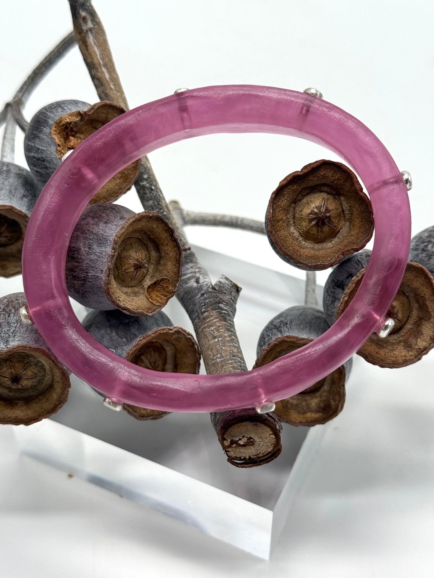 Translucent Mulberry KWD Classic Resin Bangle - XL