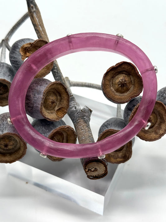 Translucent Mulberry KWD Classic Resin Bangle - XL