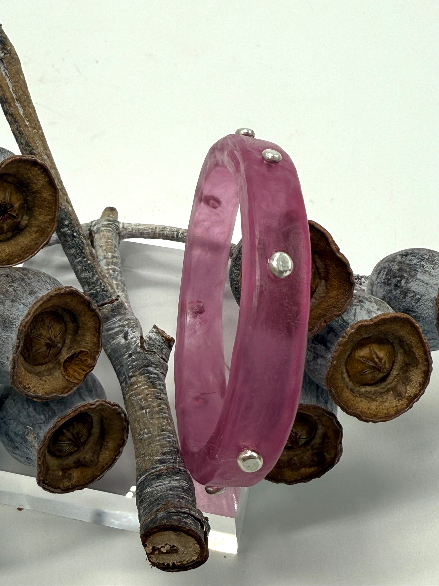 Translucent Mulberry KWD Classic Resin Bangle - XL