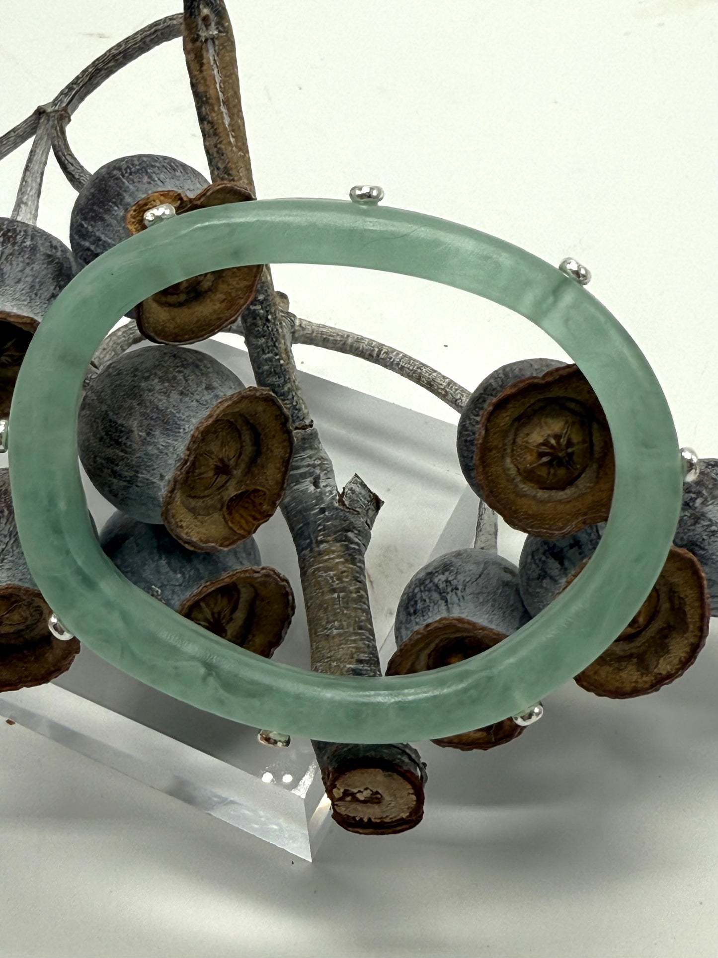 Translucent Pale Green KWD Classic Resin Bangle - XL
