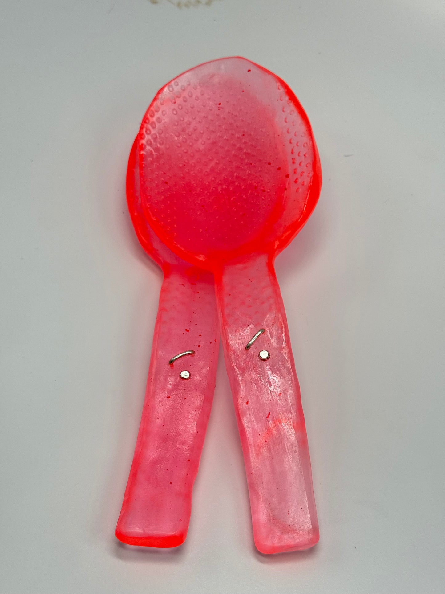 Salad Servers - Neon Red