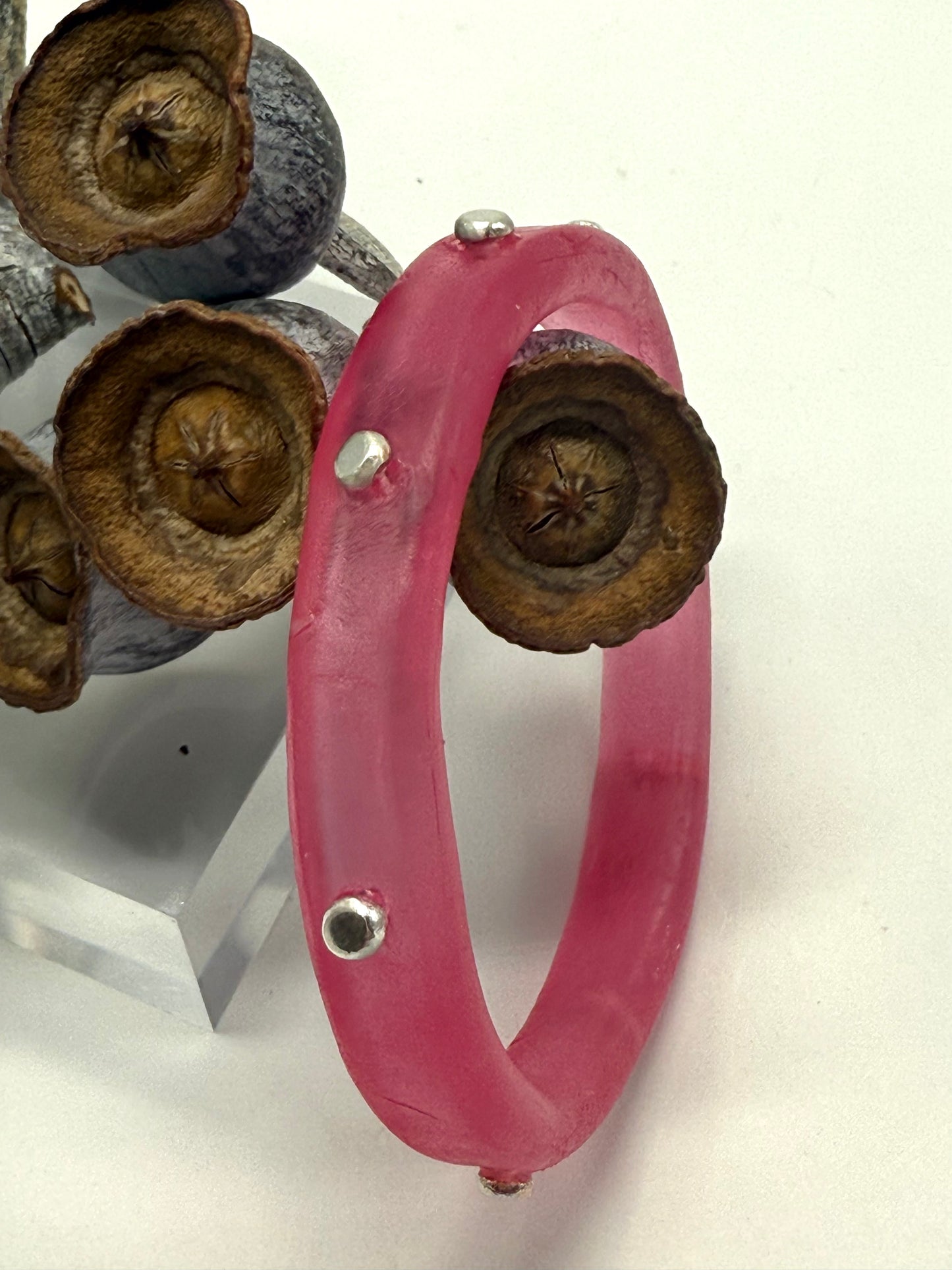 Strawberry Red KWD Classic Resin Bangle - XL