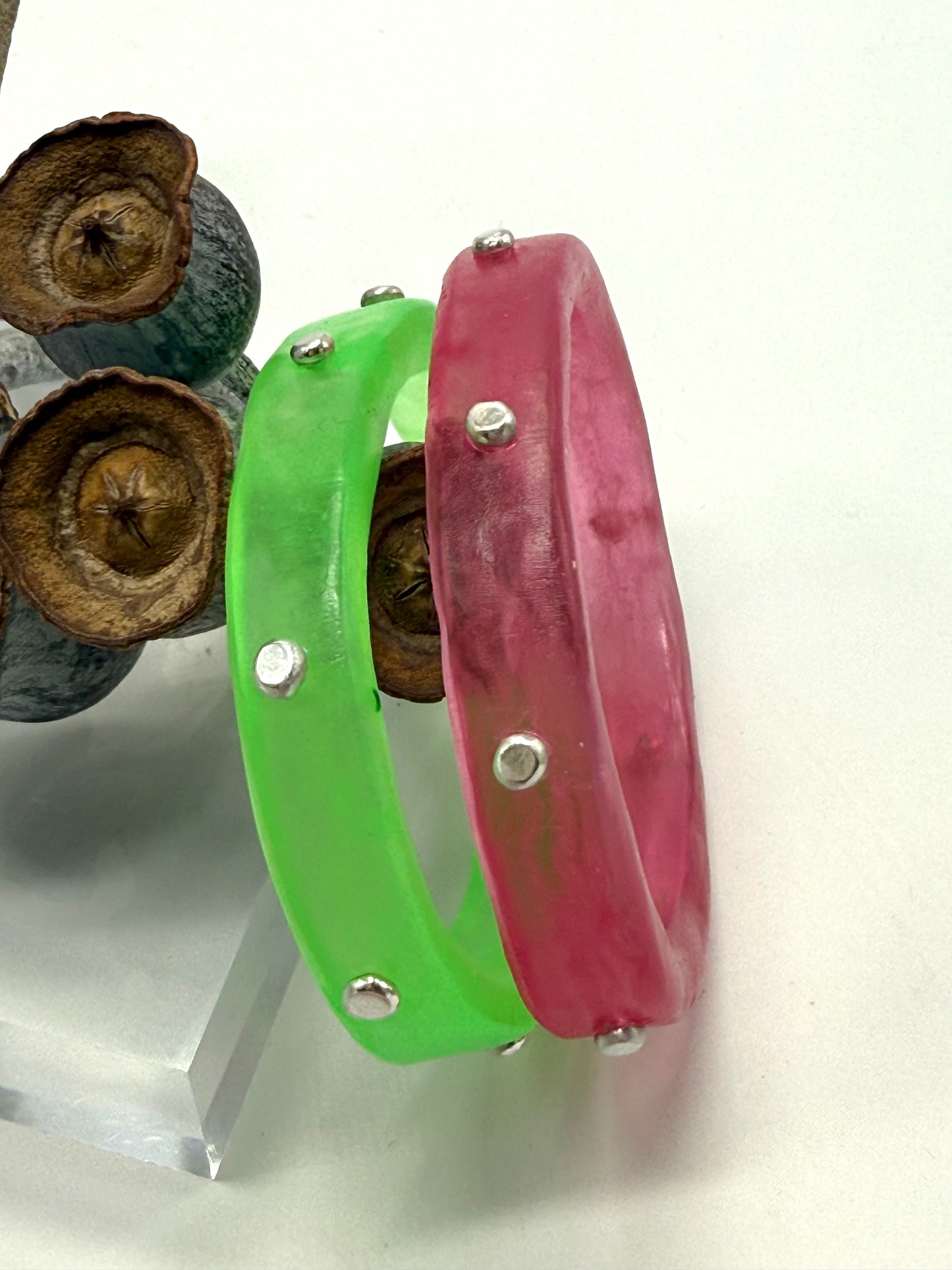 Strawberry Red KWD Classic Resin Bangle - XL