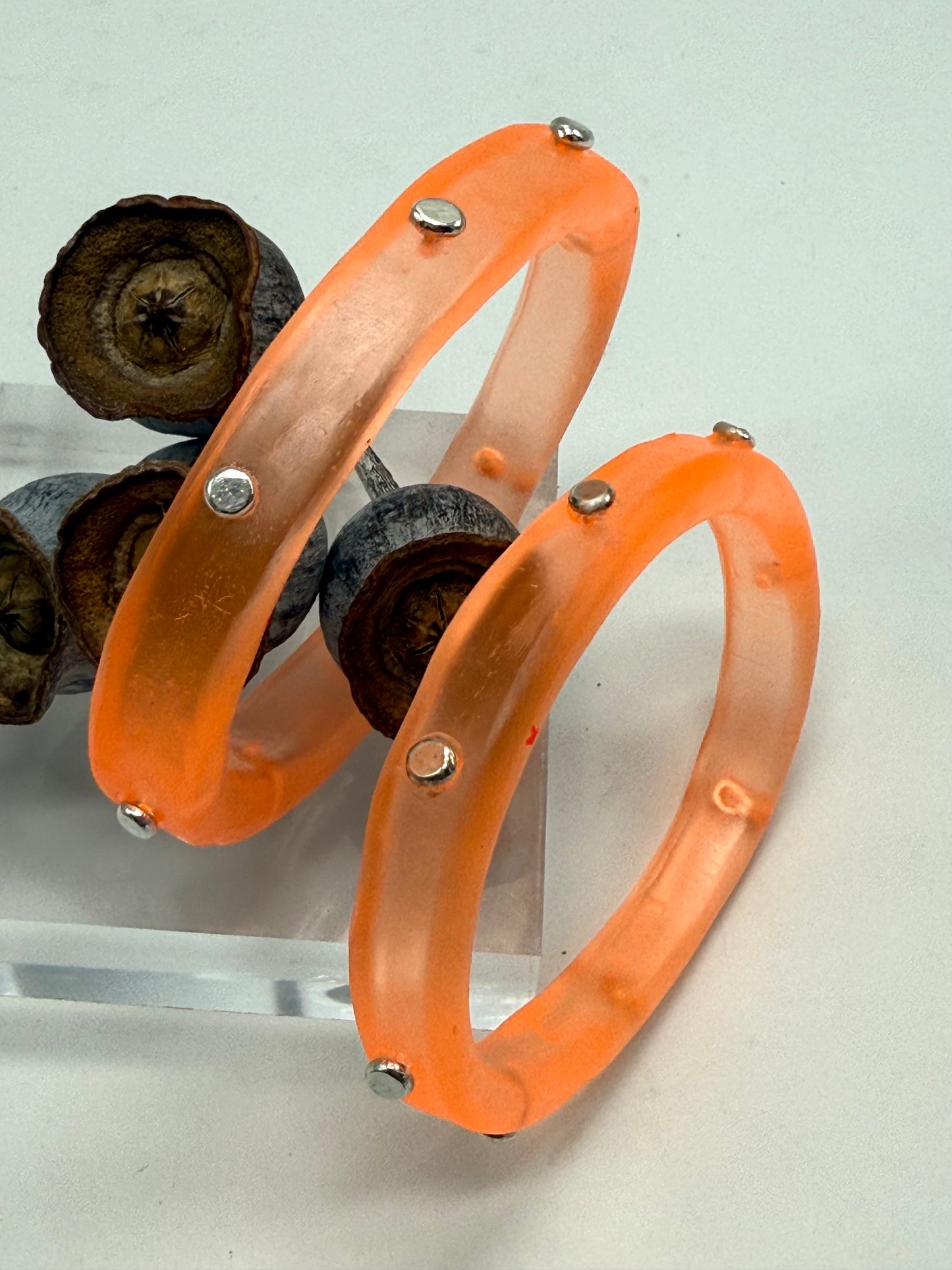 Orange KWD Classic Resin Bangle - XL
