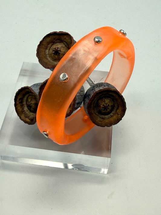 Orange KWD Classic Resin Bangle - XS