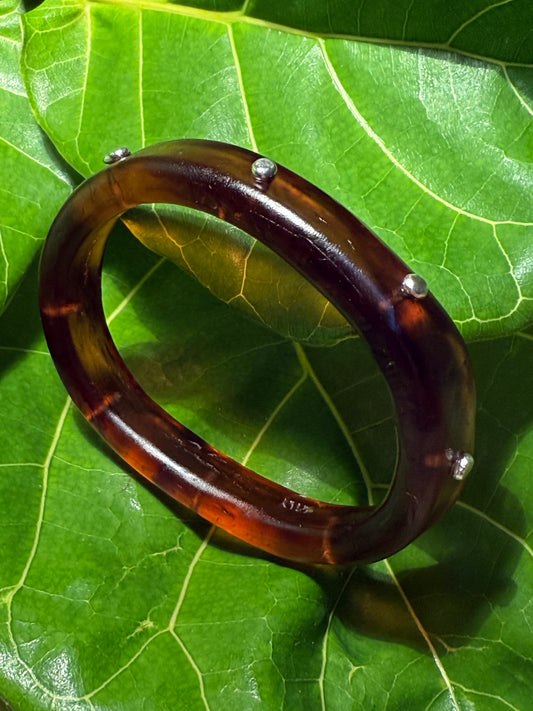 Tortoise Shell resin KWD Classic Resin Bangle - XL