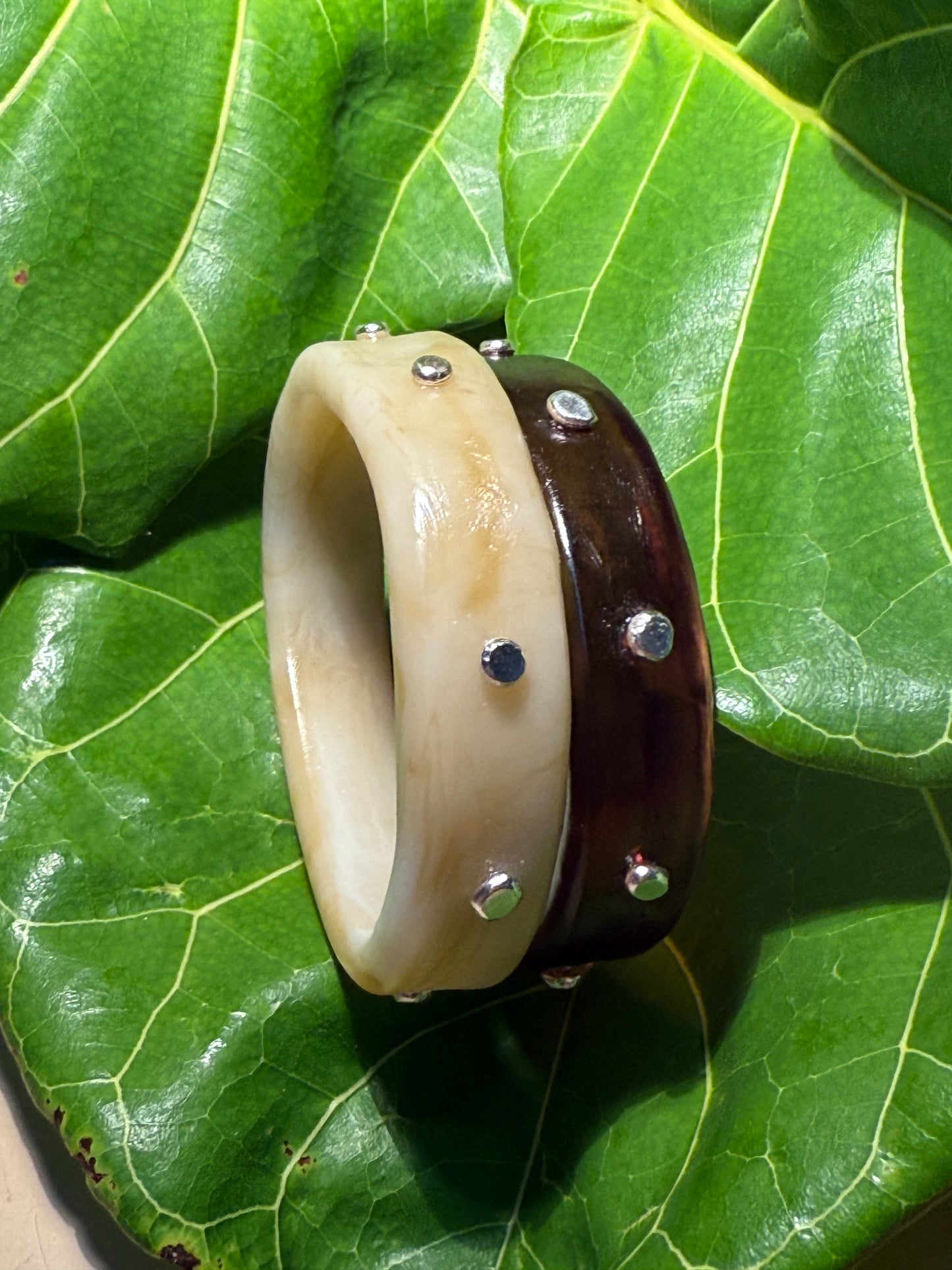 Tortoise Shell KWD Classic Resin Bangle - XS