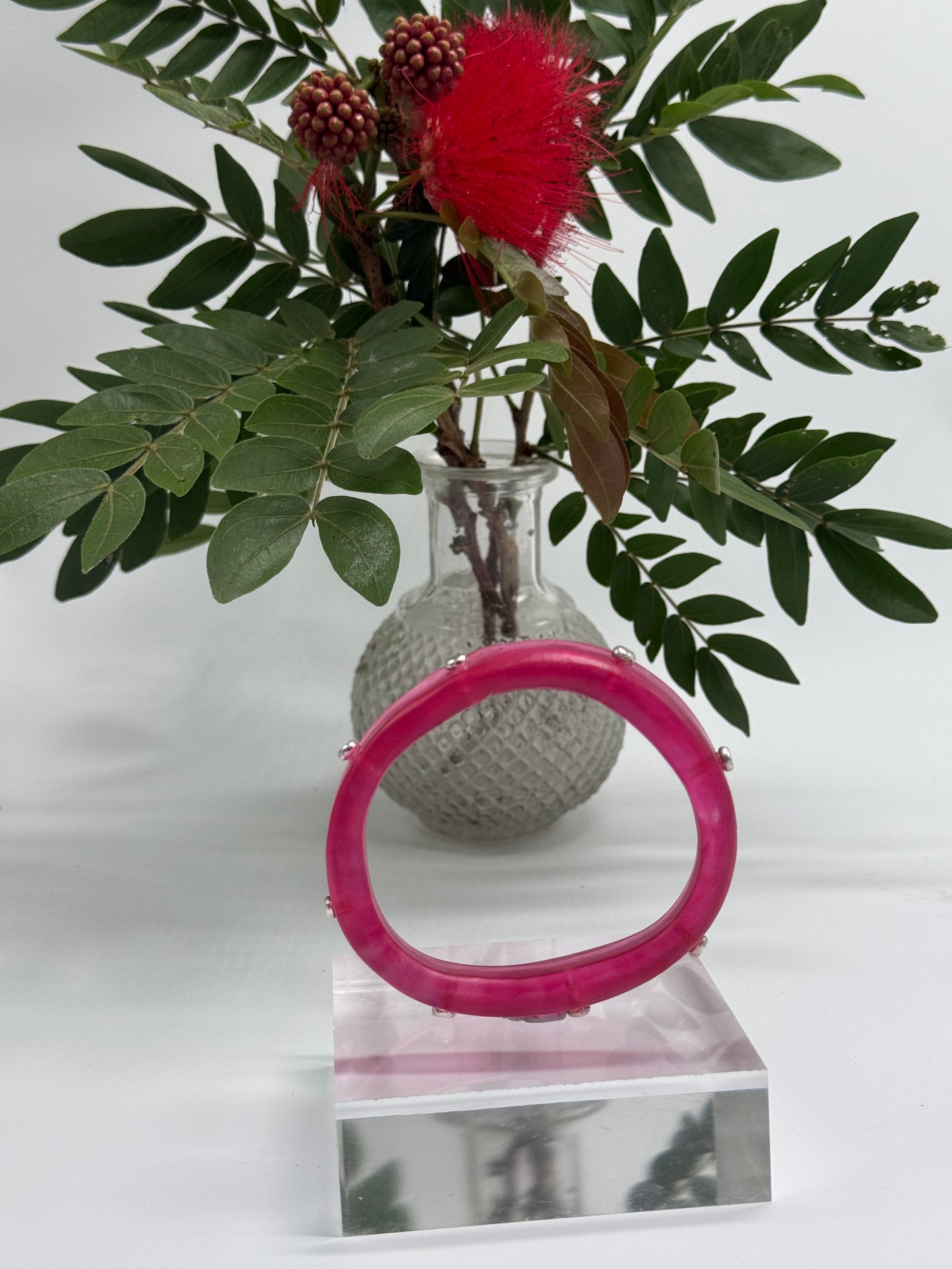 Strawberry Red KWD Classic Resin Bangle - XS