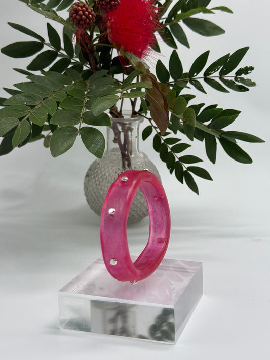 Strawberry Red KWD Classic Resin Bangle - XS
