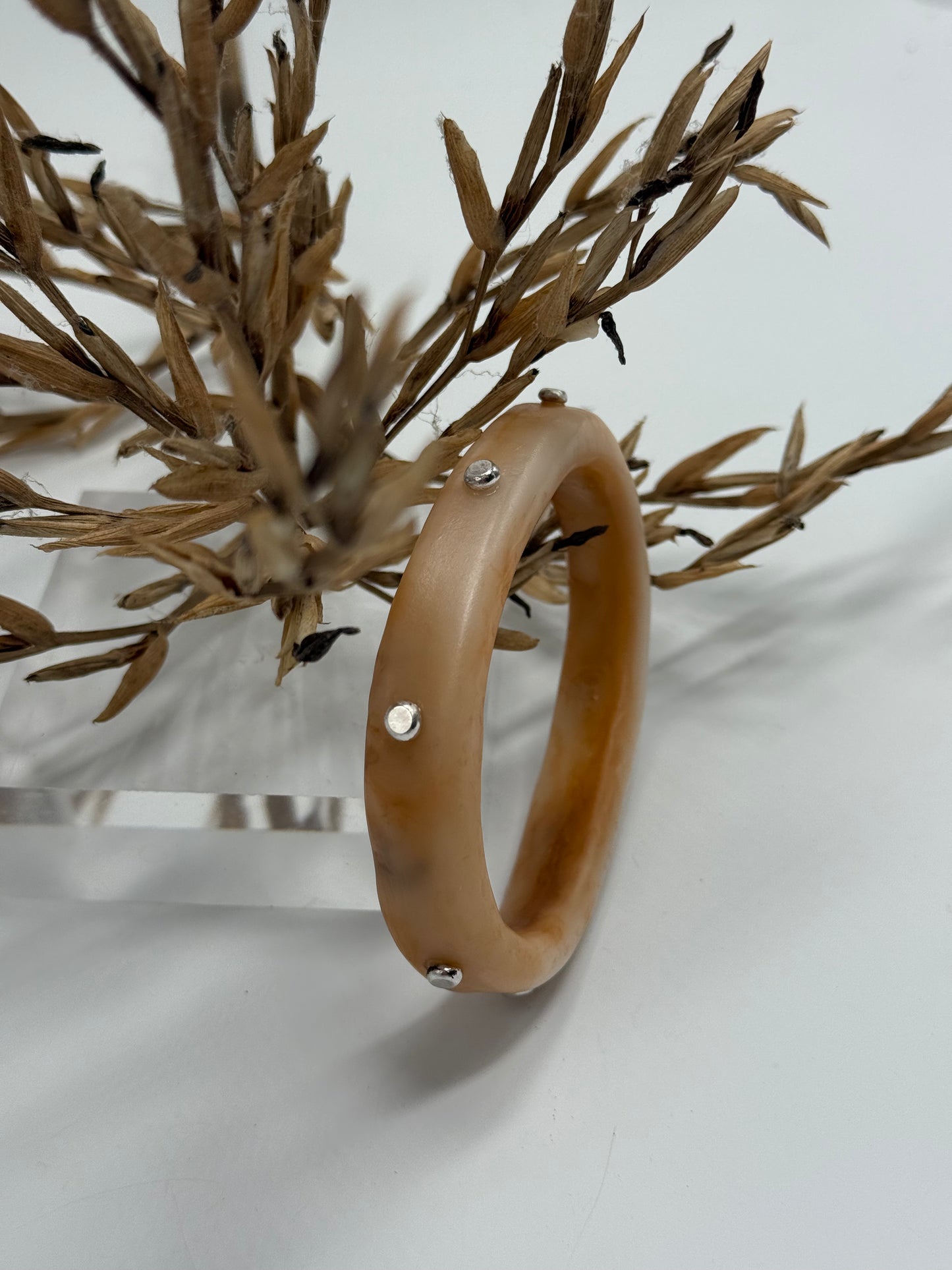 Coffee coloured KWD Classic Resin Bangle - XL