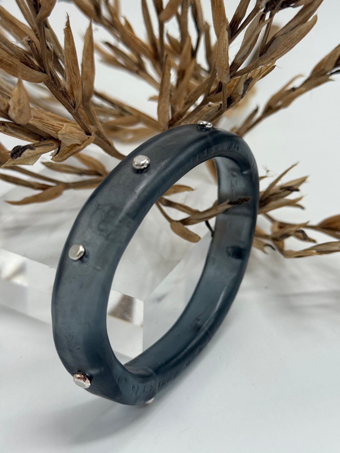 Translucent Black KWD Classic Resin Bangle - XL