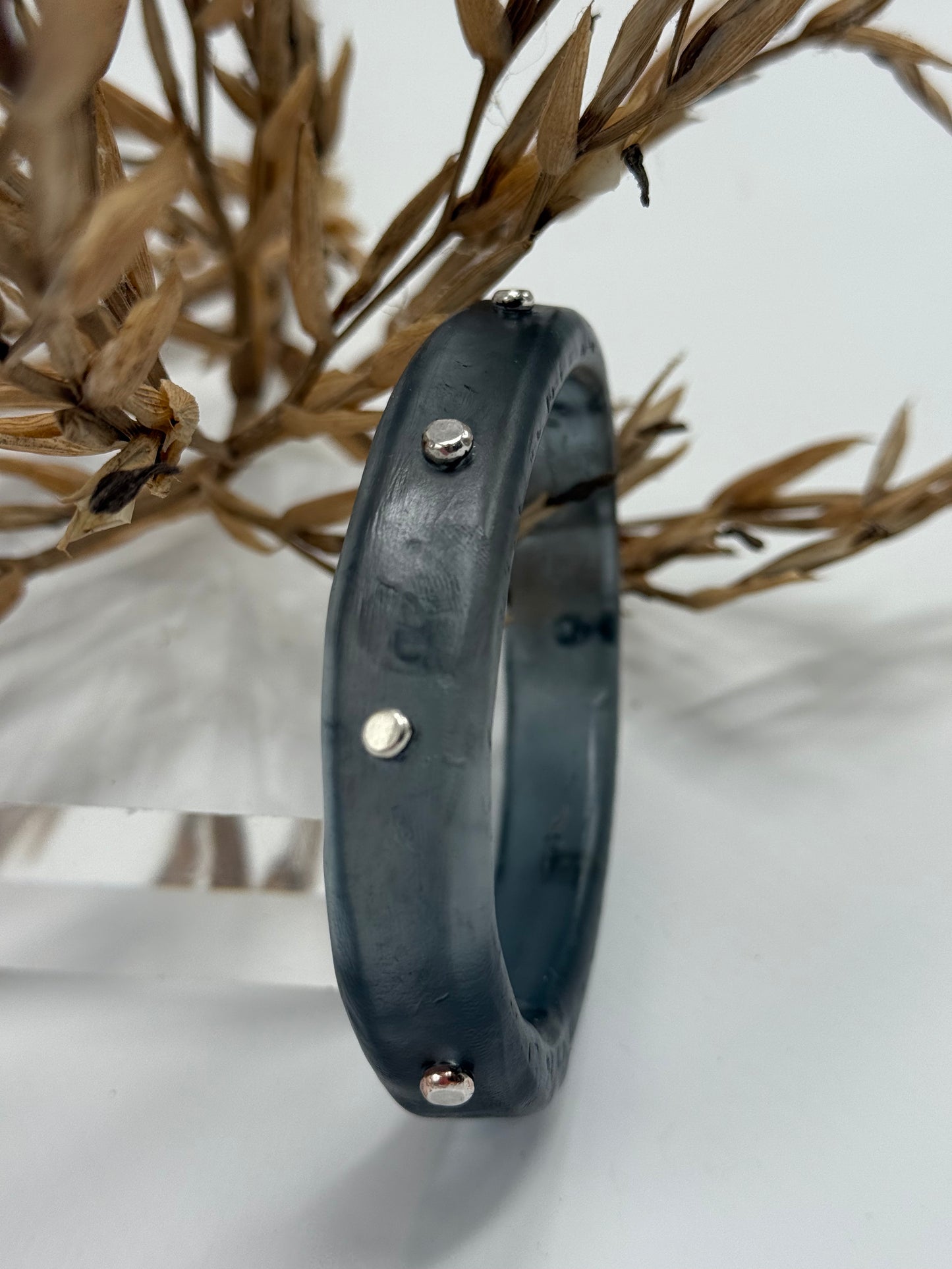 Translucent Black KWD Classic Resin Bangle - XL