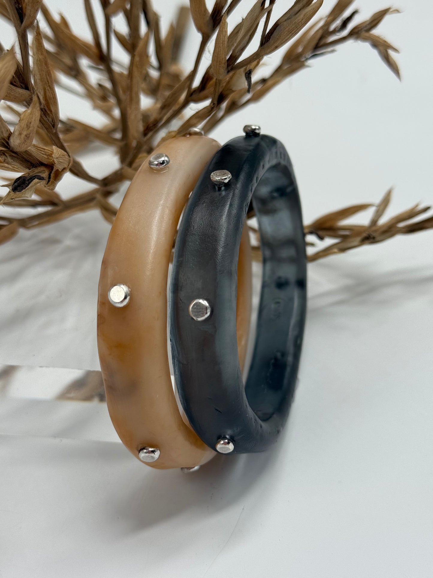 Coffee coloured KWD Classic Resin Bangle - XL