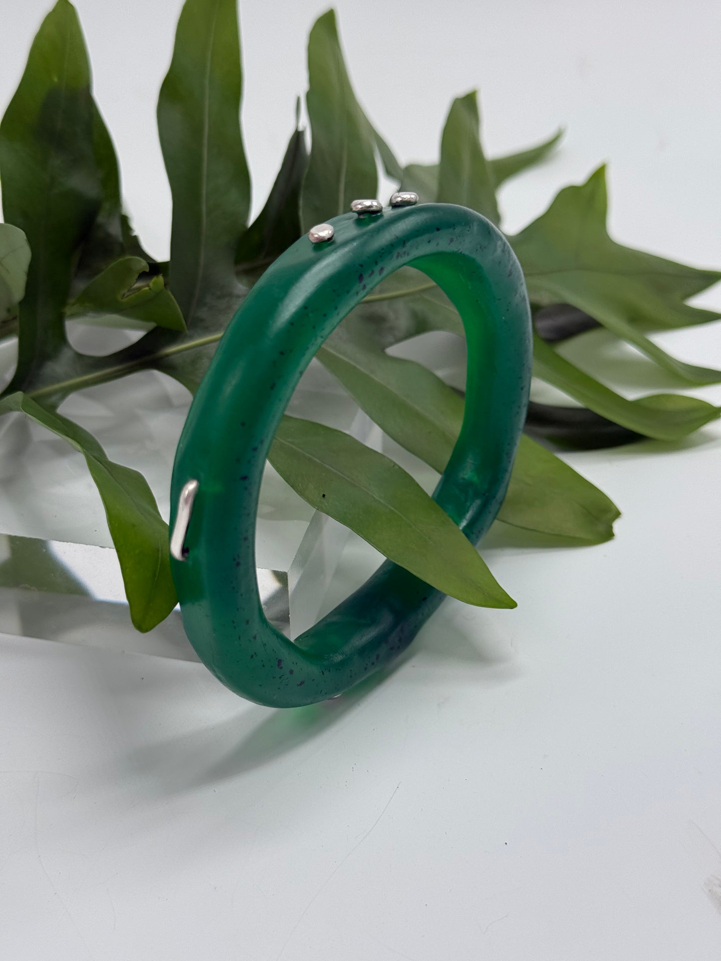 Jade Green woopy bangle - XL