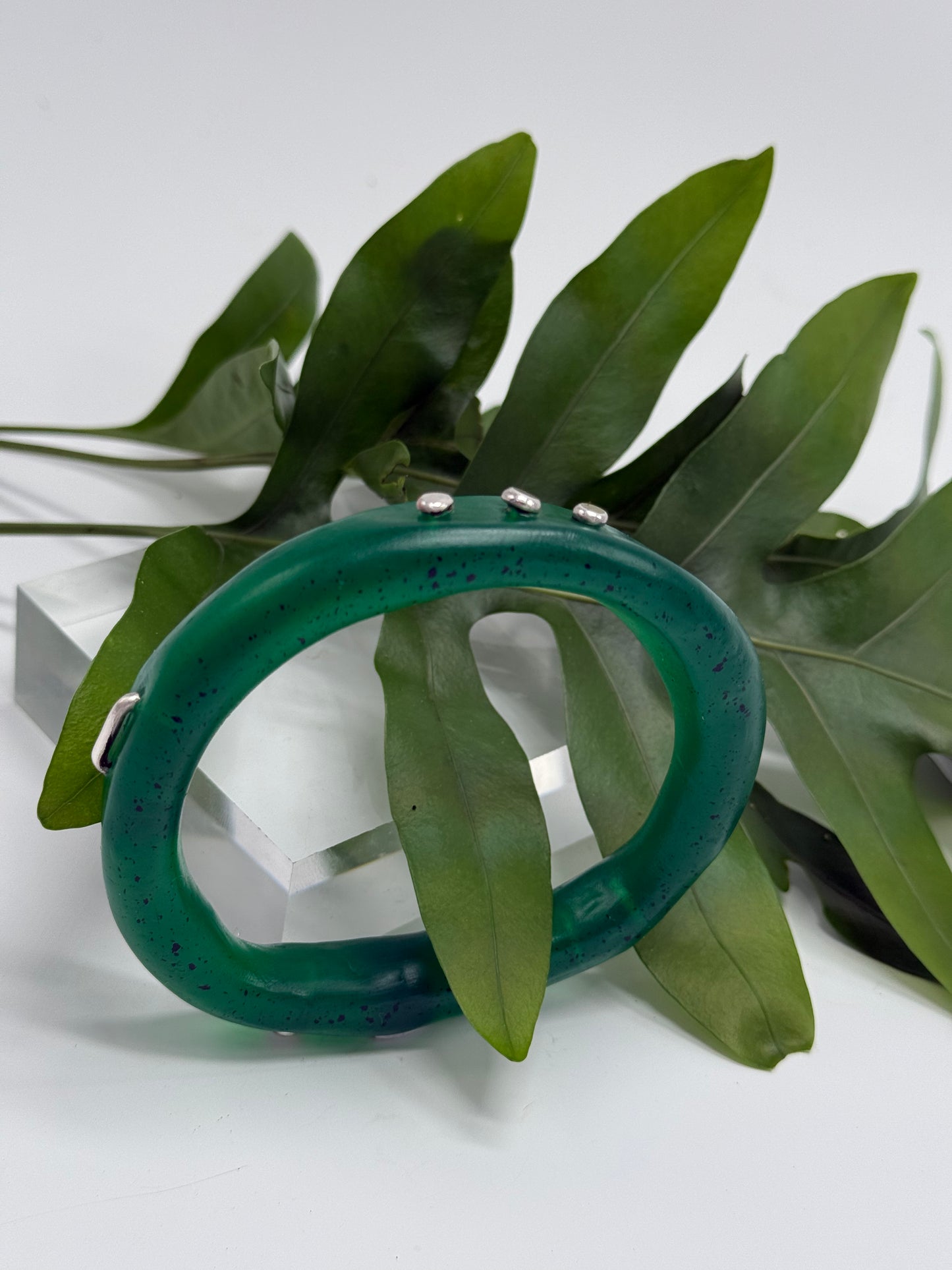 Jade Green woopy bangle - XL