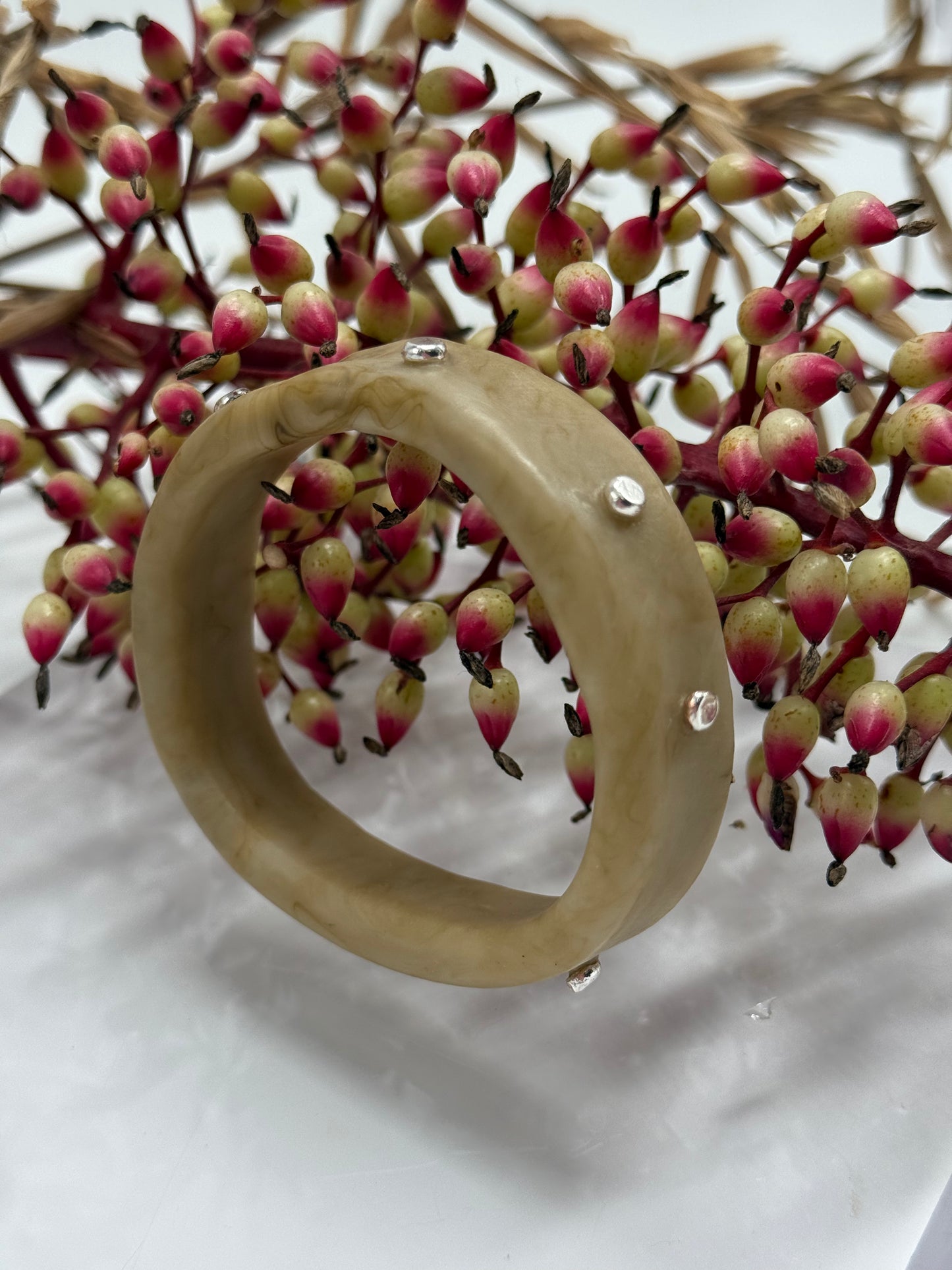 Coffee colour KWD Classic Resin Bangle - XS