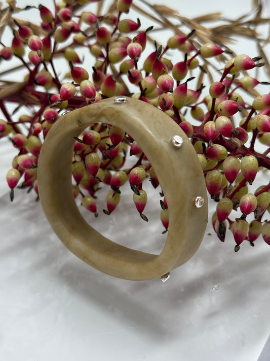 Coffee colour KWD Classic Resin Bangle - XS