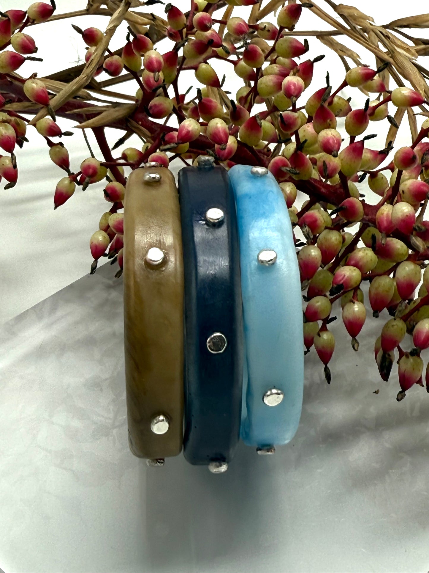 Baby blue KWD Classic & silver Bangle