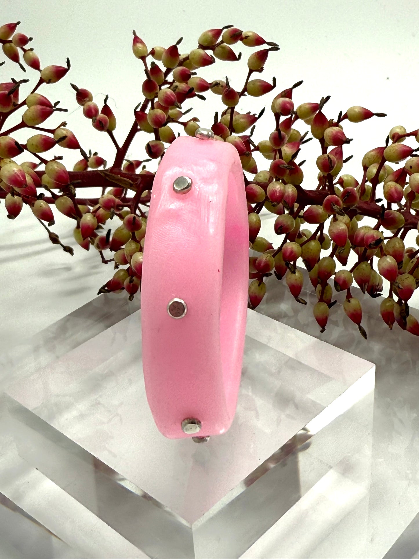 Baby Pink KWD Classic Resin Bangle - XS
