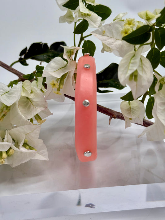 Apricot coloured KWD Classic & silver Bangle