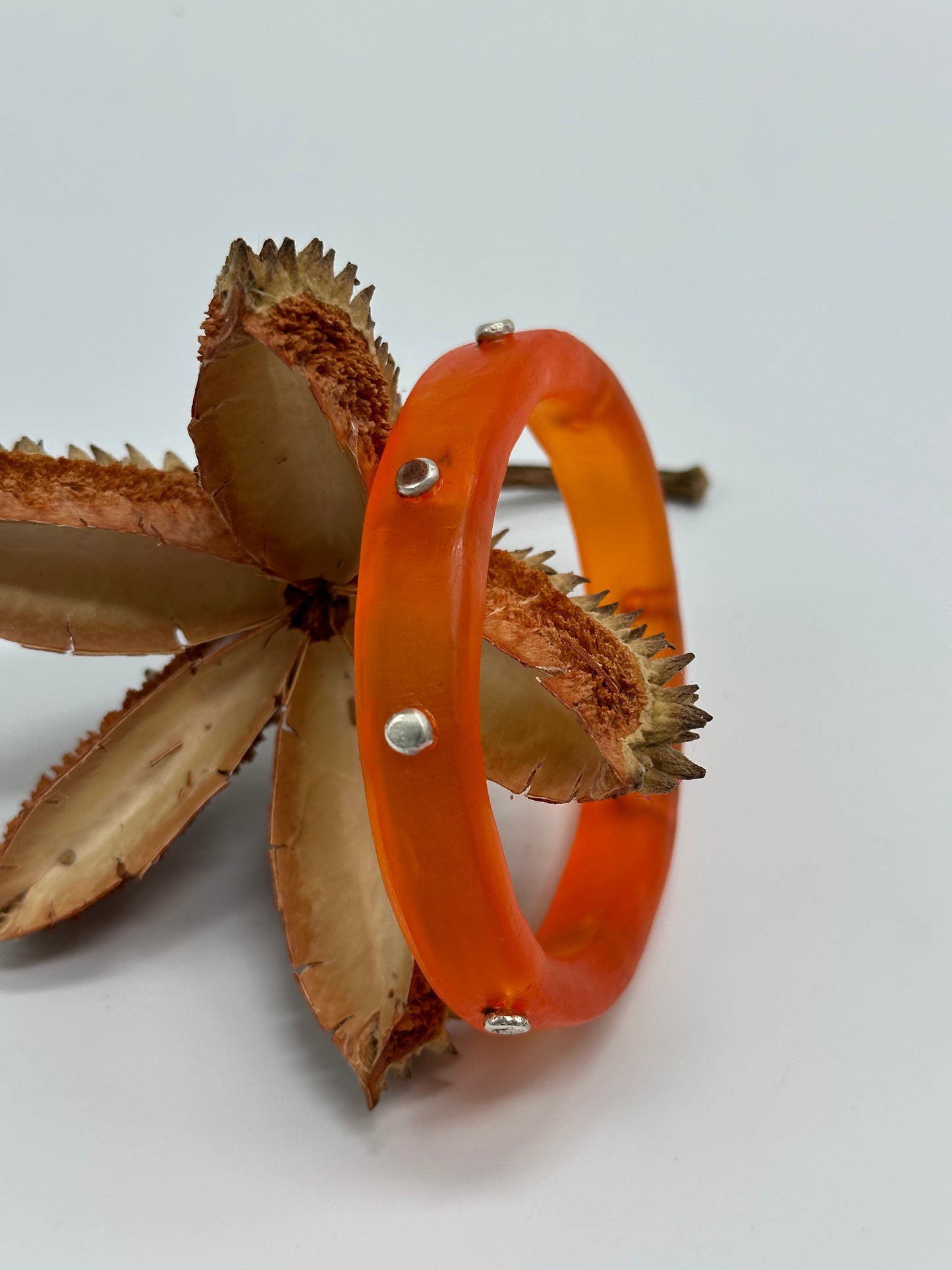 Orange KWD Classic Resin Bangle - XL