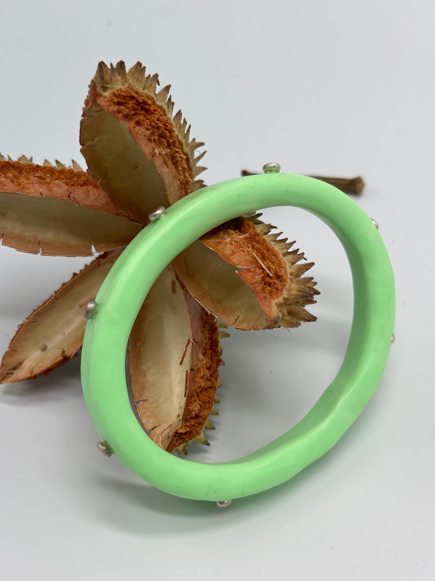 Mint Green KWD Classic Resin Bangle - XL