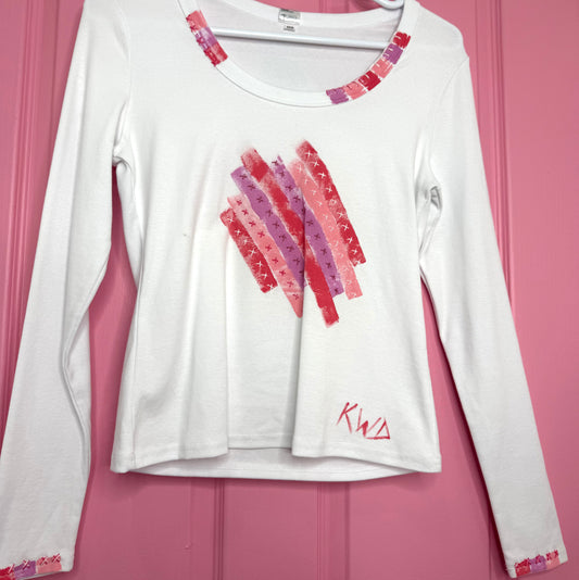 Pinks long sleeved t-shirt - size 12