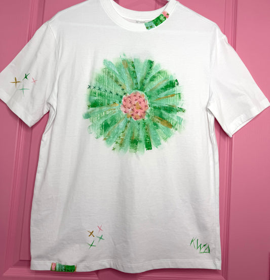 Green & Pink  t-shirt - size 12