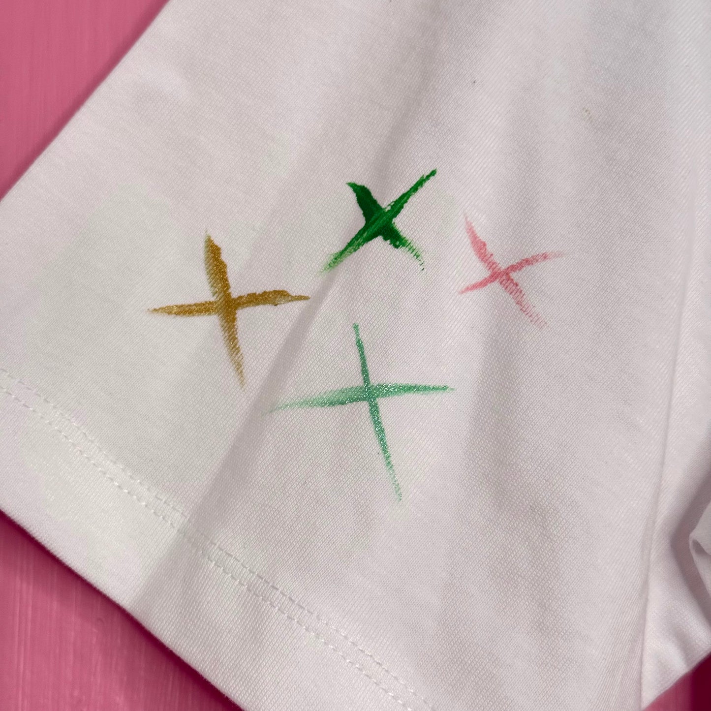 Green & Pink  t-shirt - size 12