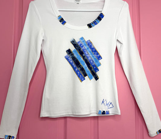 Blues long sleeve  t-shirt - size 8