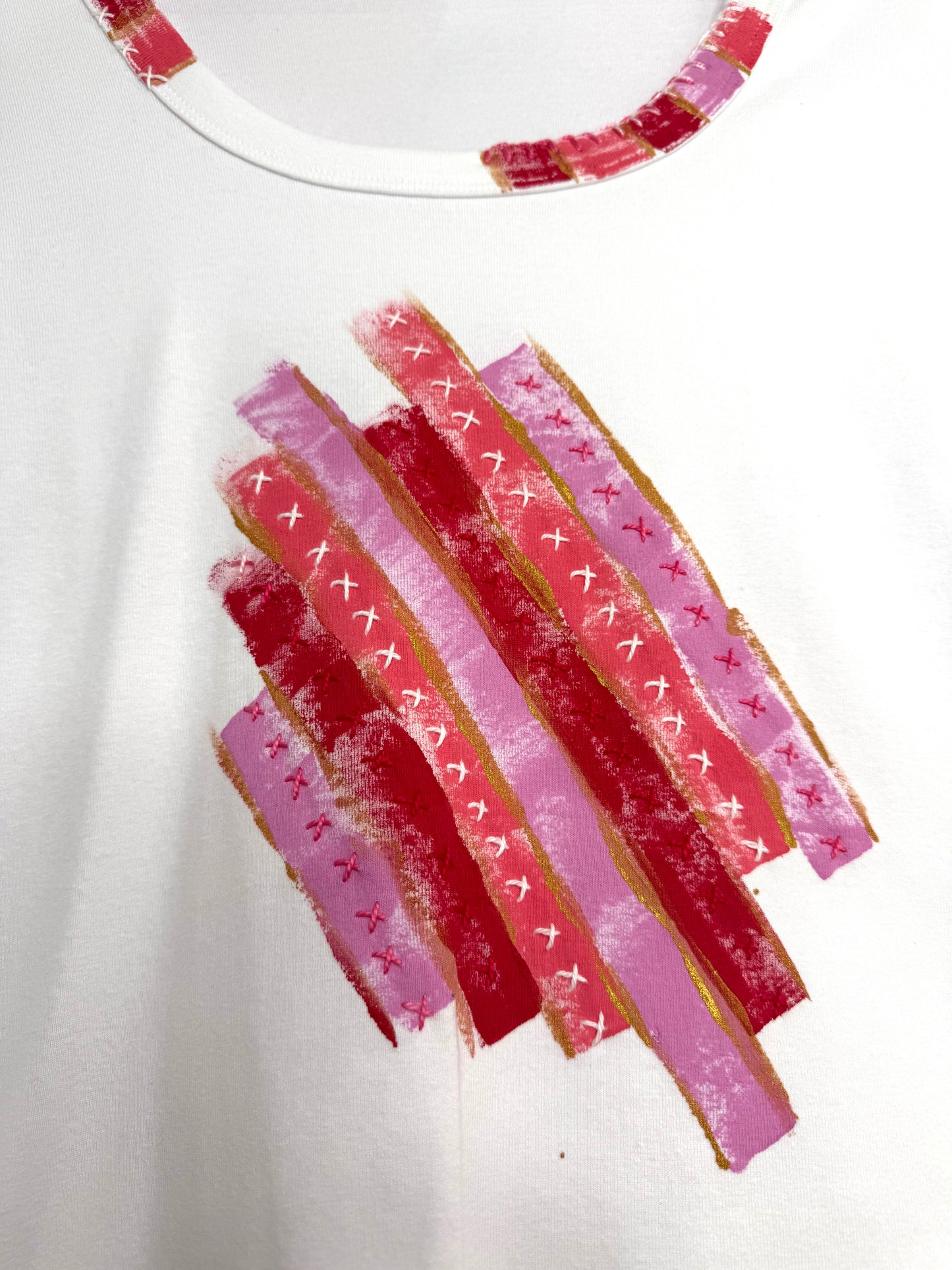 Pink and red long sleeve  t-shirt - size 12