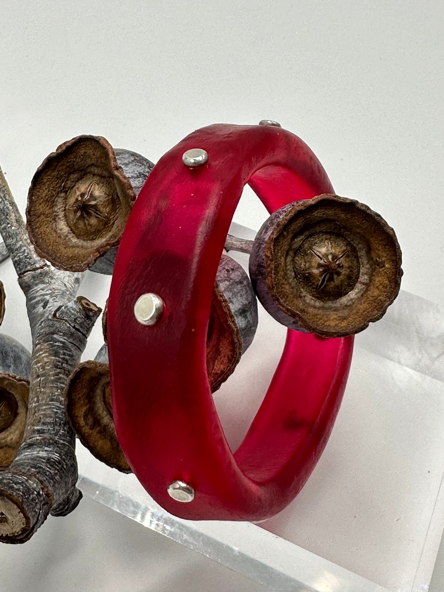 Red KWD Classic Resin Bangle - XS