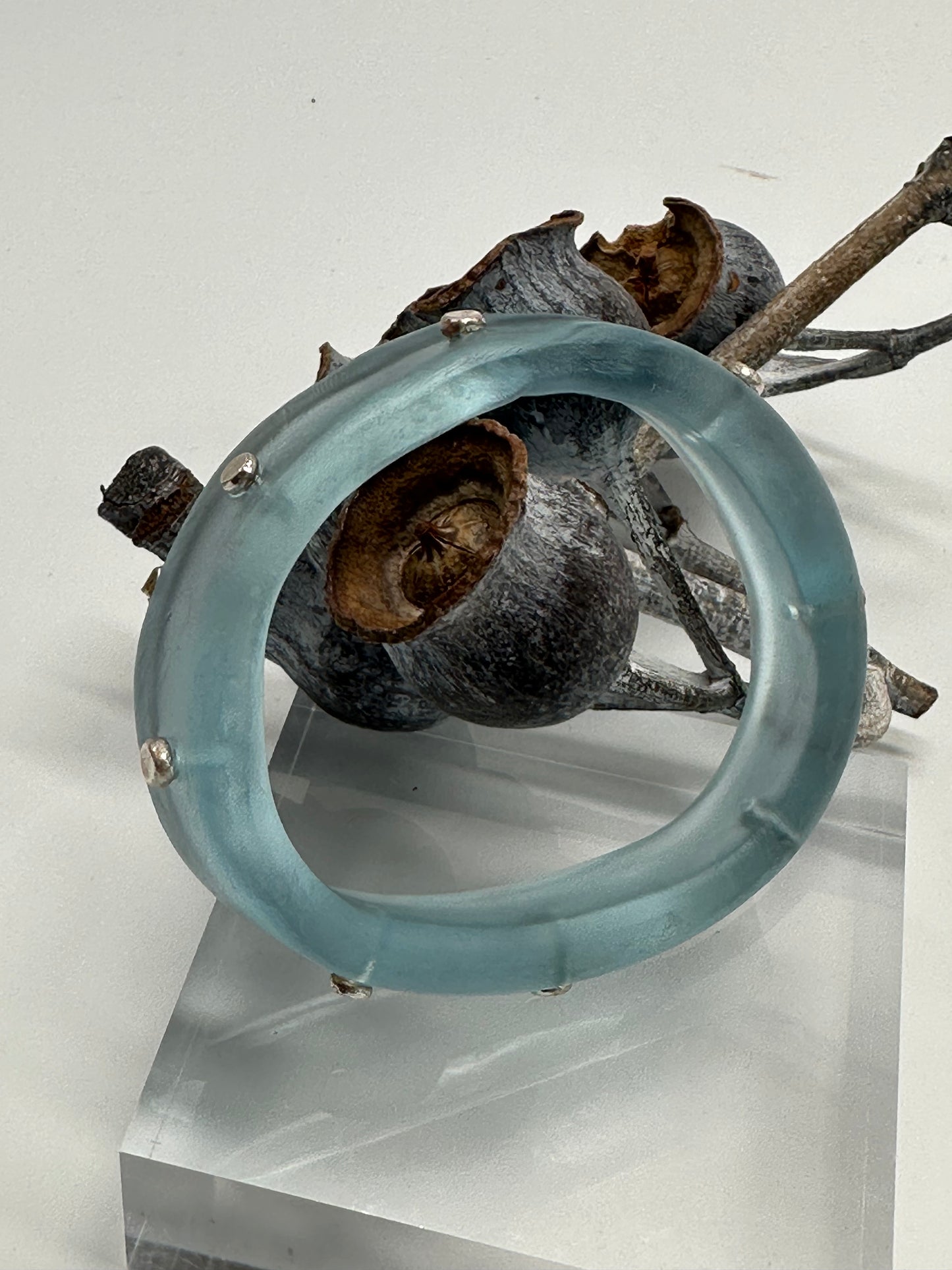 Translucent Blue KWD Classic Resin Bangle - XS