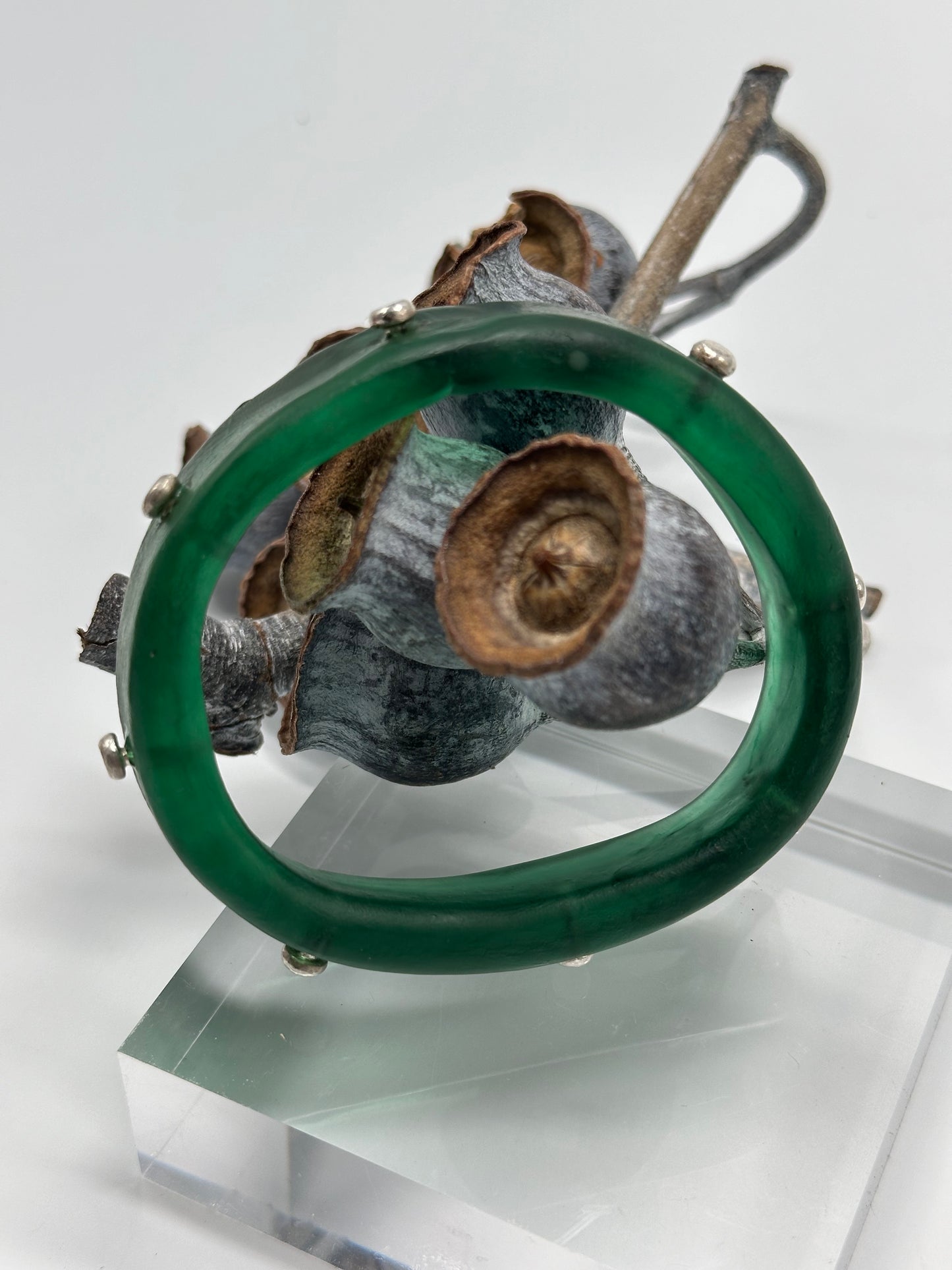Dark Green KWD Classic Resin Bangle - XS