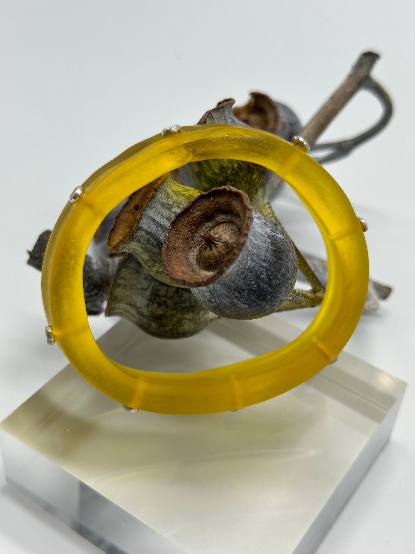 Yellow KWD Classic Resin Bangle - XS