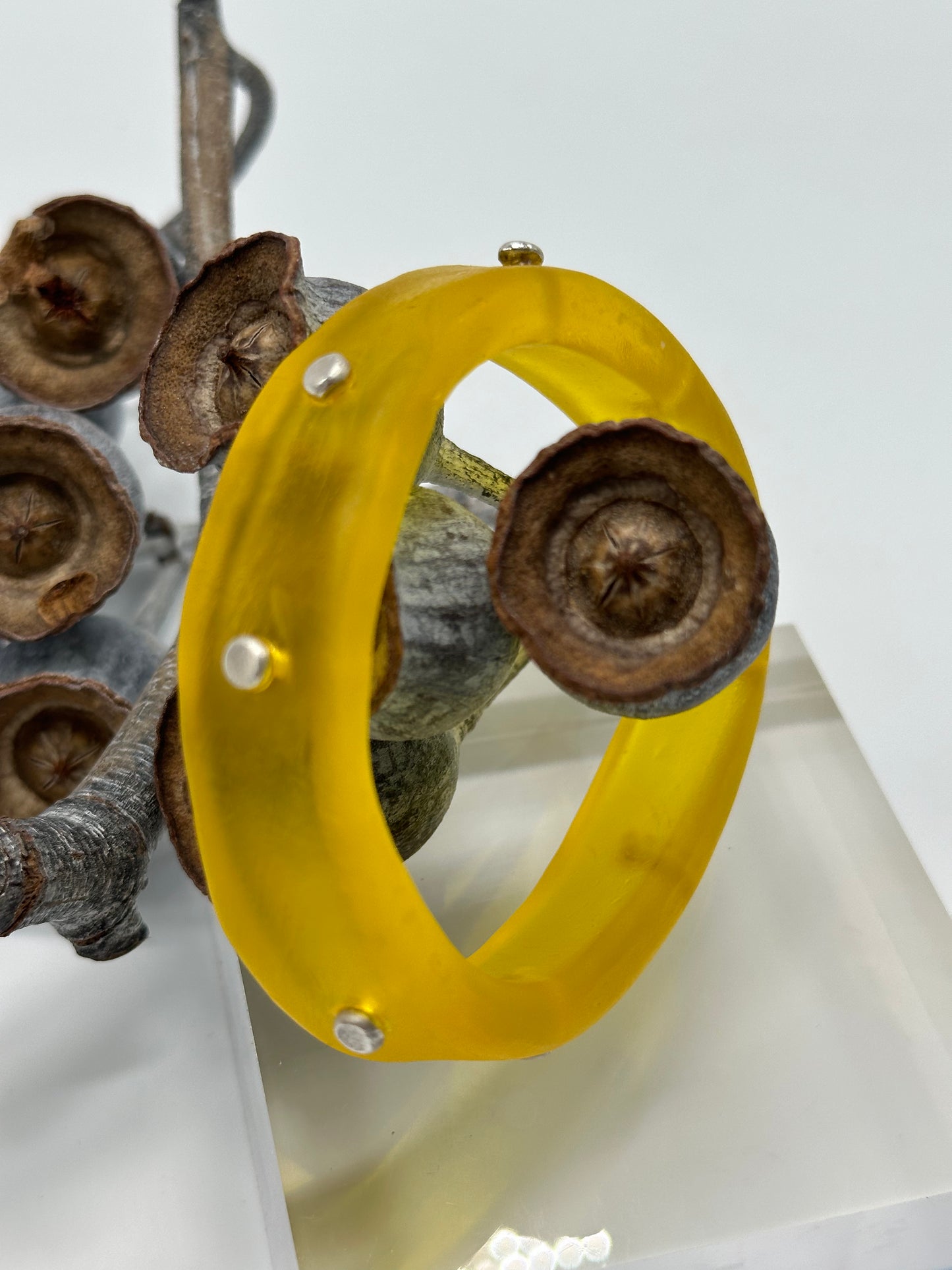 Yellow KWD Classic Resin Bangle - XS