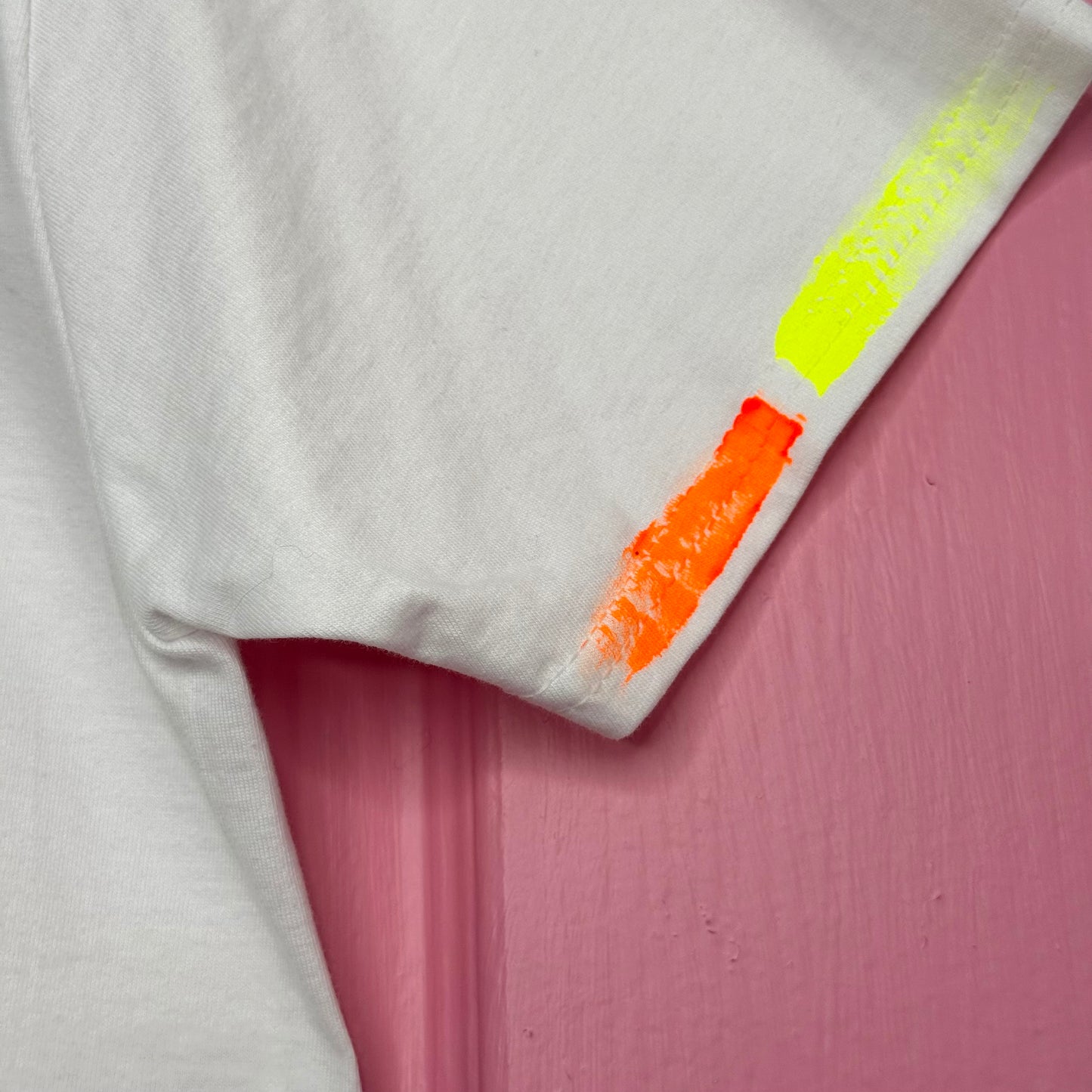 Neon and coloured Heart t-shirt - size M