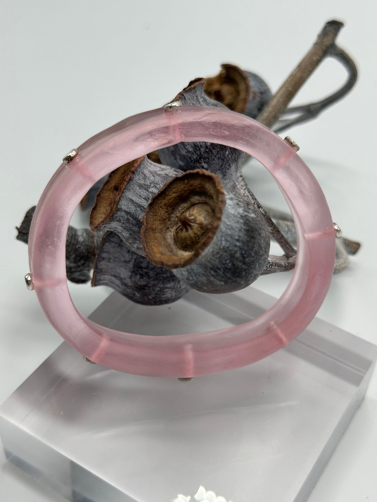 Pale Pink KWD Classic Resin Bangle - XS