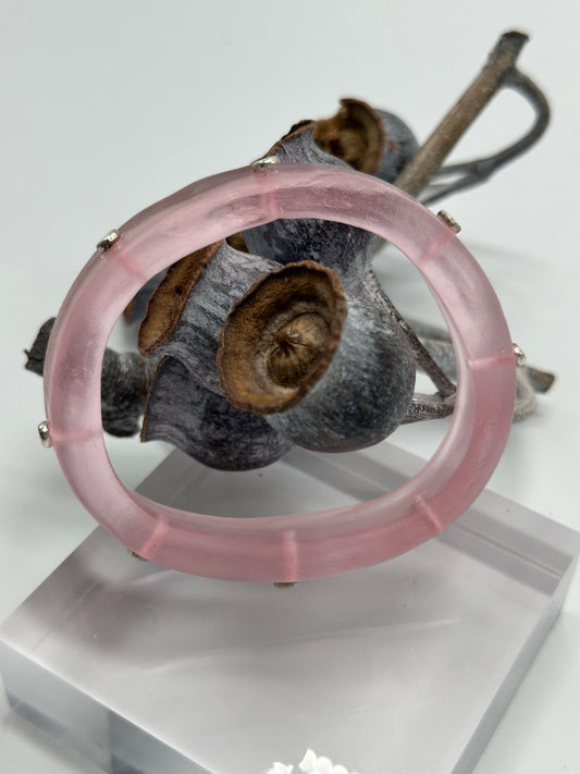 Pale Pink KWD Classic Resin Bangle - XS