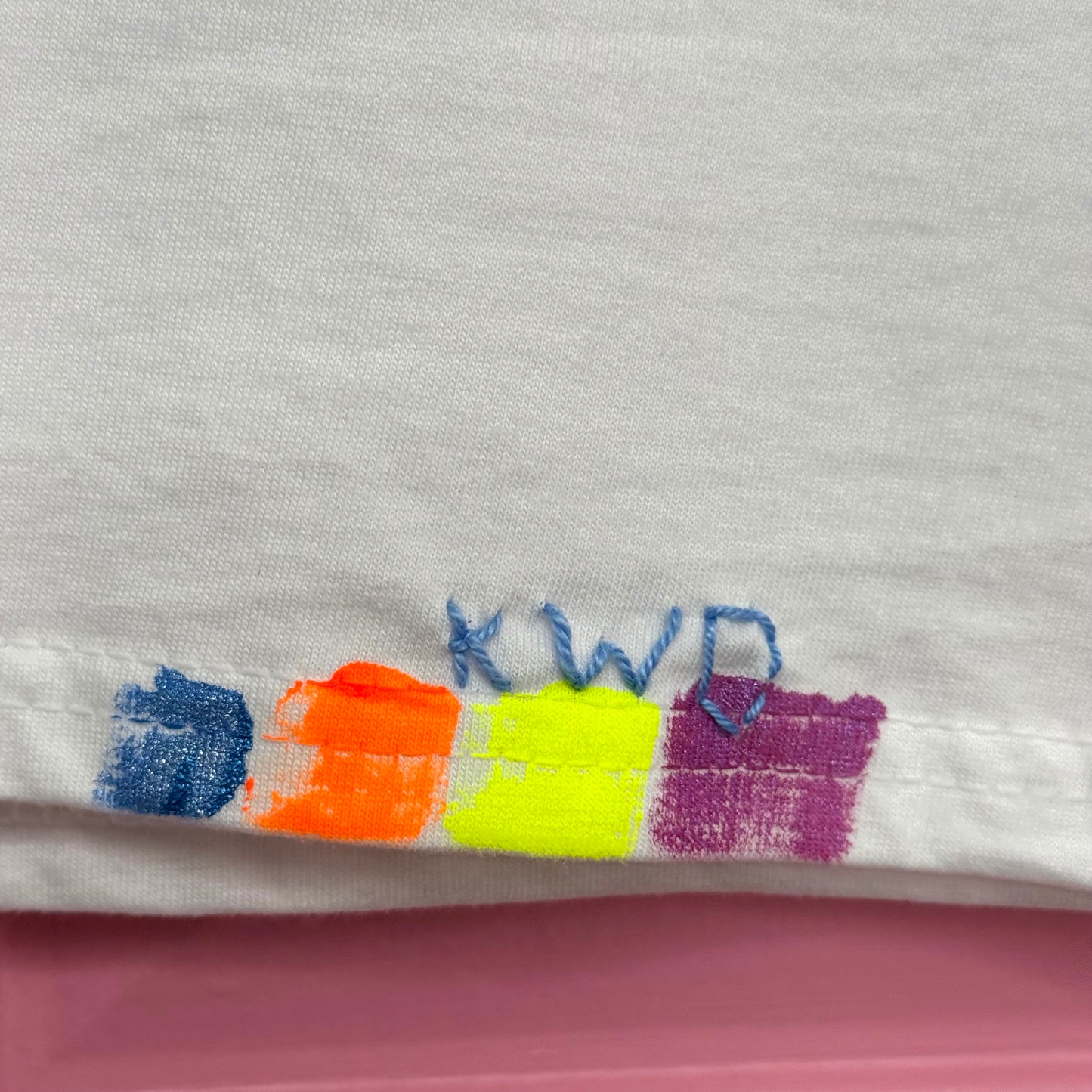 Neon and coloured Heart t-shirt - size S