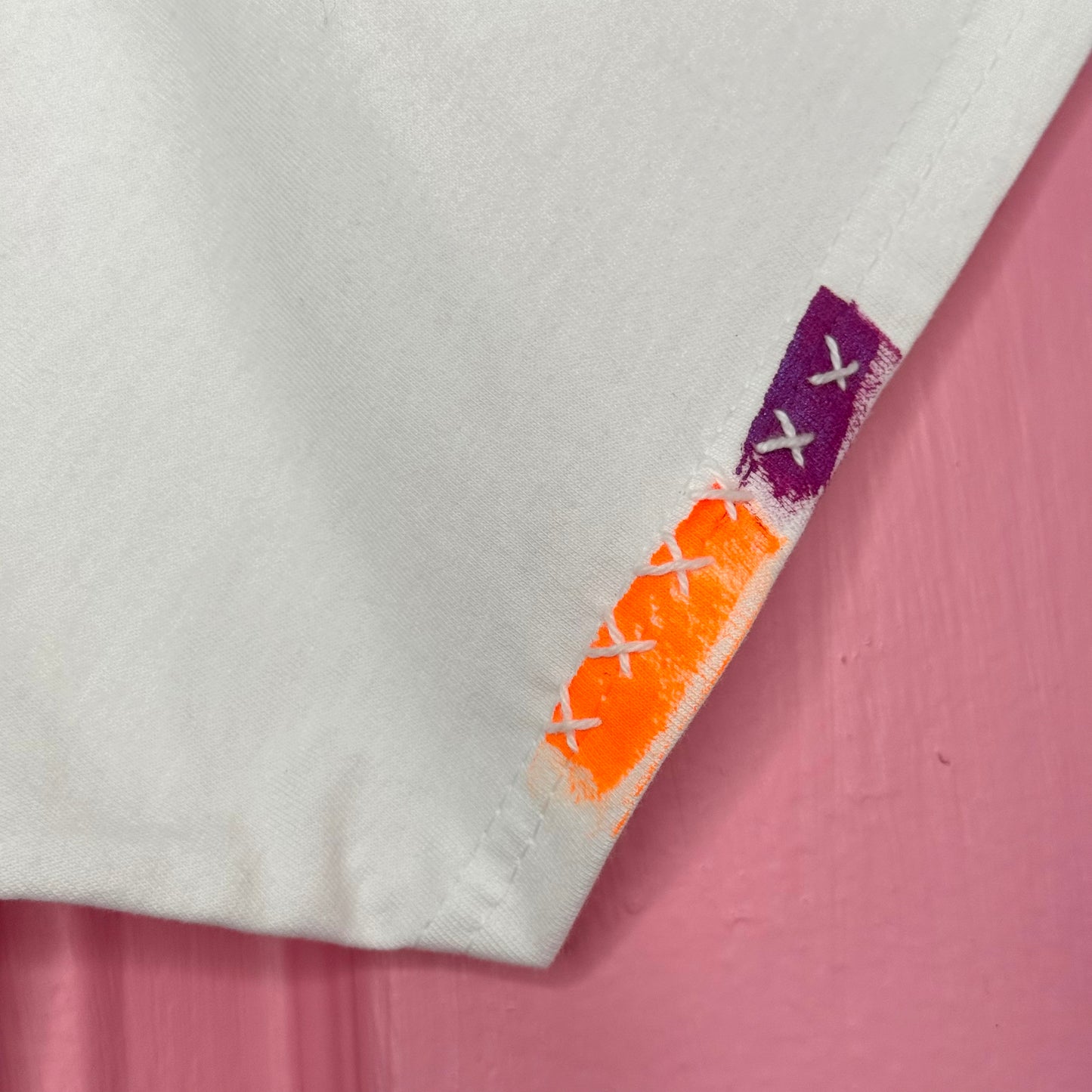 Neon and coloured Heart t-shirt - size S