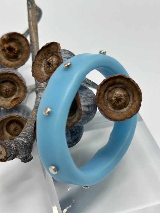 Baby Blue KWD Classic Resin Bangle - XS